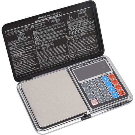 Balance de cuisine numérique avec calculatrice 0,01/100 g, balance de précision pour la pâtisserie et les aliments, écran rétroéclairé blanc. (1/5)
