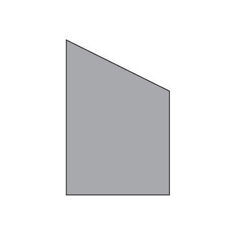 VETRO Glasscheibe ECKE rechts B 1200 x H 1800/1200 mm