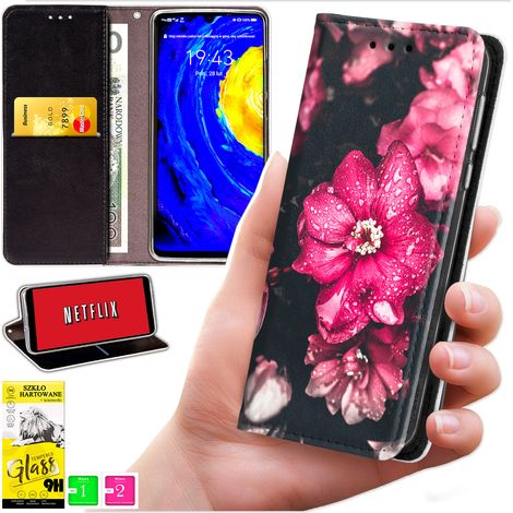 Custodia a portafoglio per Oppo Reno 15 5G - stampa bluemoon + vetro 9H (1/5)