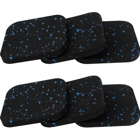 6pcs Tapis Anti Vibration Machine A Laver, Tapis Machine Laver Anti Vibration, 10 X 10 Cm Patin Anti Vibration Lave Linge En Caoutchouc Pour Tapi (1/5)