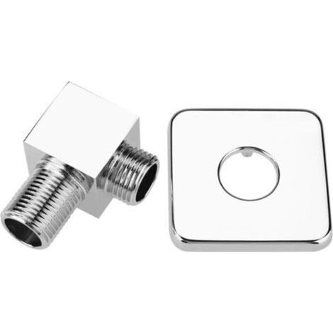 Connecteur Tuyau de Douche, Coude de Sortie Murale de Douche, 1/2" Coudes de Prise Murale, Coude d'alimentation Mural Sortie douchette Raccord de Tuyau de Douches pour douchette de Salle de Bain (1/5)