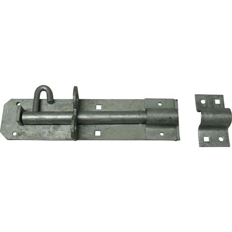 Heavy Duty Pad Bolt Galvanised 12" (Sliding Gate Latch Lock Garage Door Security)