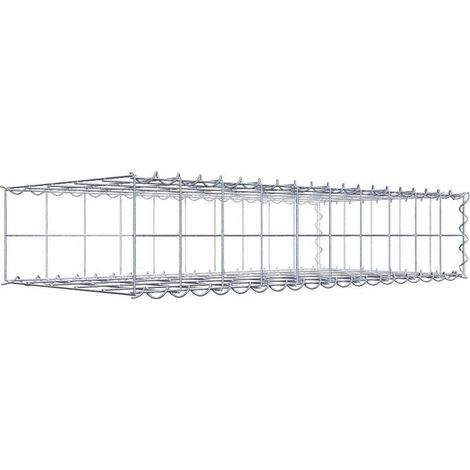 Gabiondeco - Gabion - Element de prolongation en longueur 100 cm x 20 cm x 50 cm (L x H x P). maille 10 x 10 cm. Spirale. Avert.: il manque une grille - Made in Germany (1/5)