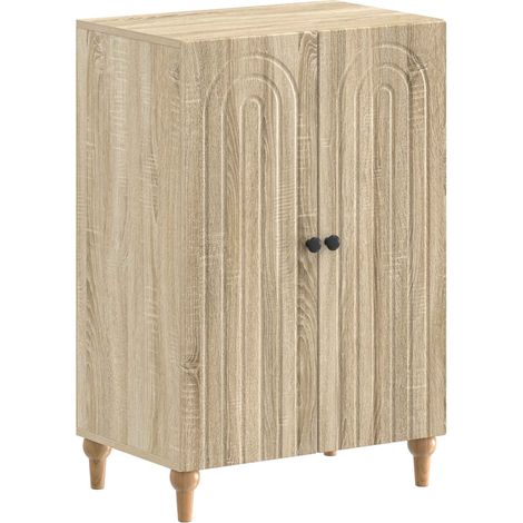 Armario Zapatero ALKMAAR 59,5 x 39,5 x 90 cm Roble Sonoma vidaXL (1/5)