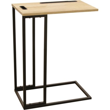Table d'appoint 48x28x62,5 cm avec support pour tablette (1/5)