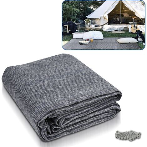 Wolketon Vorzeltteppich 300x600 cm HDPE UV-stabil Wasserdurchlässig Atmungsaktiv für Zelt & Caravan & Picknick