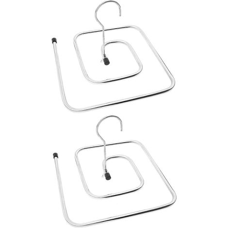 étagères suspendues pour couettes, portants pour vêtements volumineux, supports carrés pour couettes-22x22cm-Silver (1/4)