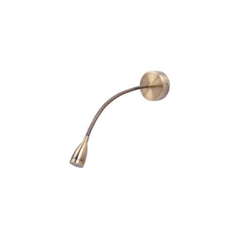 EASYCOMFORT Lampe de chevet flexible avec interrupteur, 1 LED 3 W, bronze (1/4)