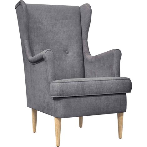 vidaXL Armchair Light Grey ARES