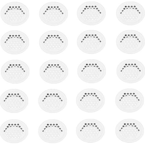 Grille Aerartion 20 Pièces Grille Ventilation 35mm Grille Aeration Grille de Ventilation Grille D'aération Trou Inox Blanc Ronde Grille Ventilation pour Cuisine Armoire Meubles (1/5)