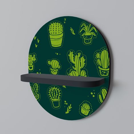 Mensola ovale DESERT GREEN nera (1/5)