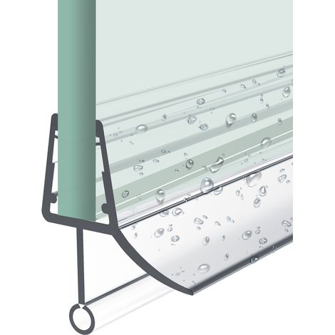 Heilmetz Junta de Ducha(L:60cm) Goma Junta de Estanqueidad para Cristal de 4-6 mm de Mampara de Ducha-Type.2 (1/5)