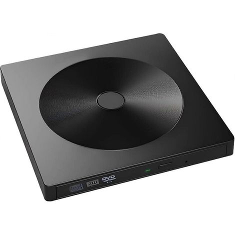 CD/DVD External Drive USB 3.0 & Type-C Portable External CD/DVD Burner for Mainstream Computer Systems Such As Windows (1/5)
