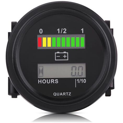 DEESSE SHOP-compteur de batterie 24v hour meter24v batteryBattery Met, Battery Meter Indicateur de batterie Jauge de batterie LED Indicateur de batterie Indicateur de batterie Compteur horaire 12V Aff (1/5)