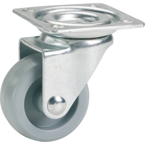 DÖNER HELMER ROULETTE, MEUBLES - 45 X 17 MM (PLASTIQUE 790140C ROUE GRIS (1/2)