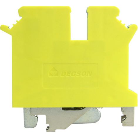 Connecteur pour rail PE, jaune-vert, à vis, 4 mm², 3 fils, 1P (1/4)