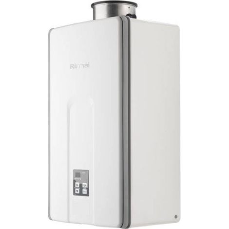 Rinnai Scaldabagno a Gas a Camera Stagna Internal Infinity 28i 28L Metano Low NOx Classe A con Kit Scarico Fumi ADATTATORE SDOPPIATO