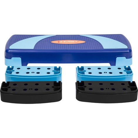 Aerobic-Stepp-Plattform, blau, höhenverstellbar
