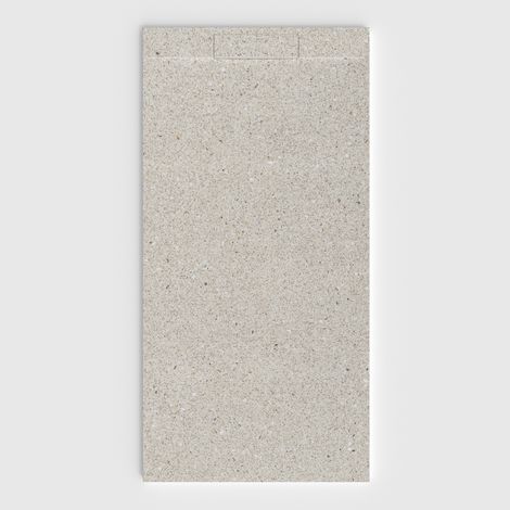 VAROBATH - Receveur de douche 3D Plaster 100x140 - Modèle Rawken effet ciment (1/5)