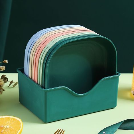 Wiederverwendbarer Obst- und Dessertteller mit integriertem multifunktionalem Sockel für Spieße und originelle Präsentationen - Crezuo