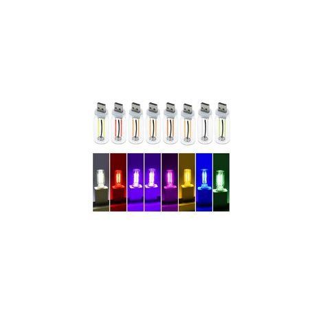 Lumière LED pour intérieur de voiture Atmosphère, Lampes rétro USB enfichables, Lumière LED portable mini pour couloir de voiture et chambre à coucher (1/5)