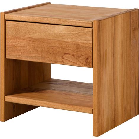 comodino in Durame di faggio 40x33x40 faggio naturale oliato TomMe 108 (1/4)