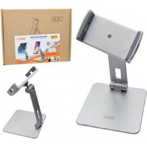 Trade Shop - Staffa Universale Supporto Da Tavolo In Alluminio Per Smartphone Tablet J3211 -