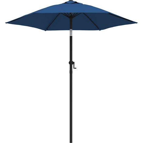 vidaXL Parasol Blue 200x224 cm Aluminium