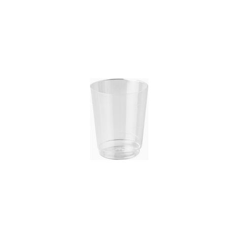 Vasos, PS, redondos, 4 cl, diámetro 4,3 cm, 5,2 cm, cristal, ""REUTILIZAR"" 50 uds.