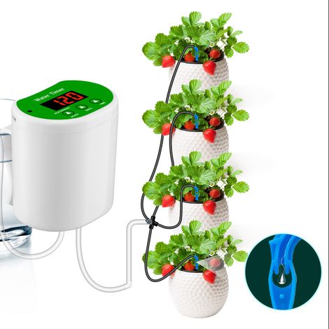 Système d'arrosage automatique pour plantes en pot, dispositif d'irrigation goutte à goutte automatique pour plantes d'intérieur (1/5)