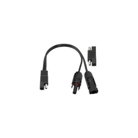 Adattatore di inversione di polarità SAE 12AWG, cavo solare maschio-femmina da 30 cm per pannelli fotovoltaici - Crezuo