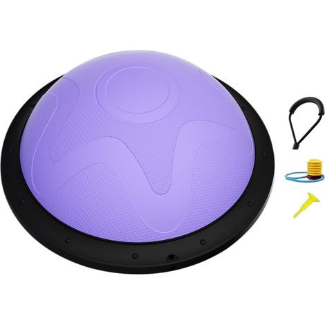 Ballon d'équilibre Yoga Demi-Boule d'entraînement à la stabilité  Boule de gainage et d'équilibre pour la maison, le yoga, le studio et la gym en (1/5)