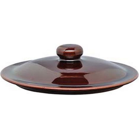 6PZ coperchio in terracotta brunella - cm.28