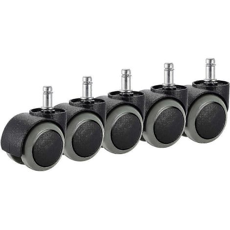Toimistotuolin pyörät, 5 kpl, sopii IKEA-tuoliin (10 mm x 22 mm) kestävä-FA-