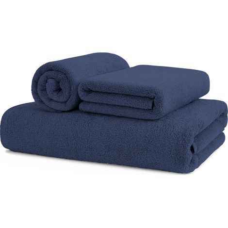 Asciugamani Salvietta Bagno In Morbida Spugna Modello Sophie Colore Blue Jeans, misuraOspitecoloreBlue Jeans