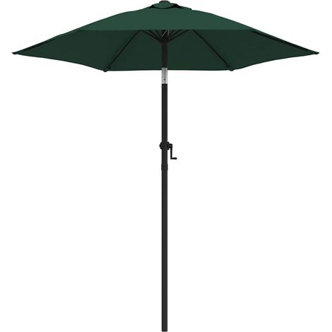 vidaXL Ombrellone Verde 200x224 cm in Alluminio (1/5)
