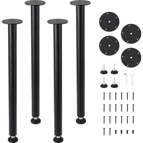 Lot de 4 Pieds de Meubles Réglables 76cm,Pied Meuble en Métal Pieds Canapé,Pieds De Meubles Salle Bain,pour Lit Table Canapé (1/5)