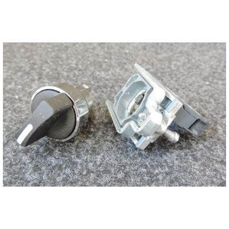 Schneider Electric – XB4BD21 – Bouton tournant 22mm à vis – 2 positions fixes – Résistant aux chocs – Pour environnements humides