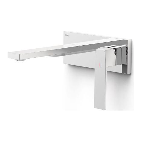 Façade mitigeur lavabo Chrome - TRES 20230031 (1/2)