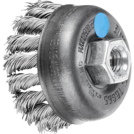 PFERD Spazzola a tazza TBG Ø 65 mm M14 filo in acciaio inox Ø 0,50 per smerigliatrice angolare 43305004 1 pz. (1/5)