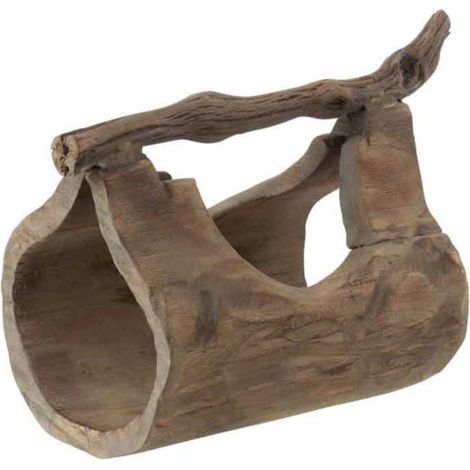 Support pour Plantes en Bois "Valeria" 33cm Naturel (1/2)