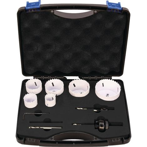 Set di seghe a tazza 10 pezzi 22-68mm taglio D.38mm bimetallico PROMAT