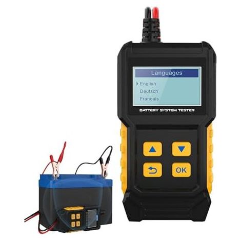 Kfz-Batterietester – Laderegler für Pkw, kompakter Spannungsanalysator für Motorräder, Lkw, Anhänger, Quads, Werkbänke und Lichtmaschinen (1/5)