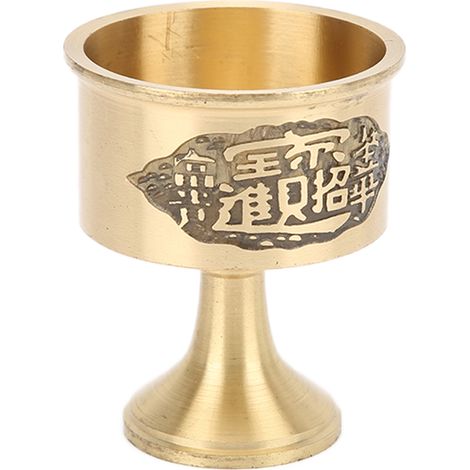 Gobelet à liqueur vintage fait main en laiton pur, durable et robuste, poli avec soin. Magnifique coupe calice en laiton. (1/5)