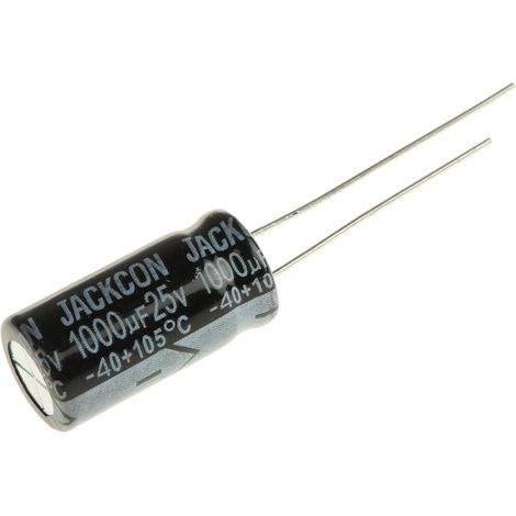 Condensateur RS PRO 1000µF, 25V c.c. (1/2)