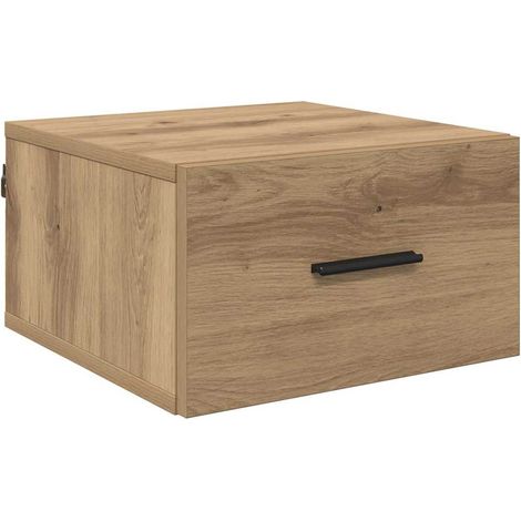 Maison Exclusive - Armario de Noche con cajón Roble artisan 35 x (1/5)