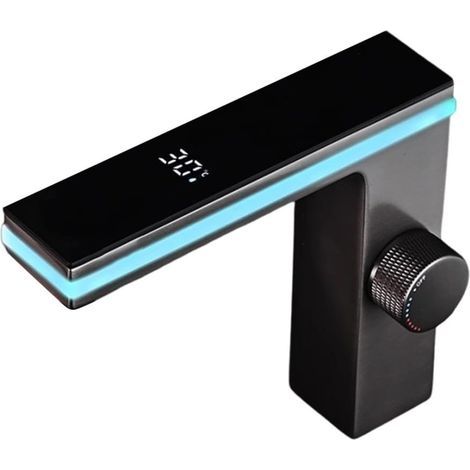Smart LED Basin Mixer Tap - Digital Temperature Display, Hydroelectric Power, Basin Mixer Tap