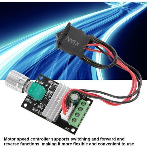 Contrôleur de vitesse moteur PWM - Avant et inverse Performances stables - Usage général - DC 6 28V 3A (1/5)