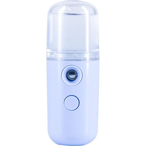 Ecleanfy - 1 mini humidificateur d'air portable, nano-pulvérisateur hydratant, humidificateur facial portable, format voyage, bleu