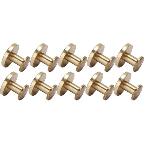 Clous de rive en laiton de différentes tailles, rivets, vis pour poutres en I, accessoires pour lettres, vis plates, interrupteurs tactiles pour sacs (13 x 18 mm) (1/5)